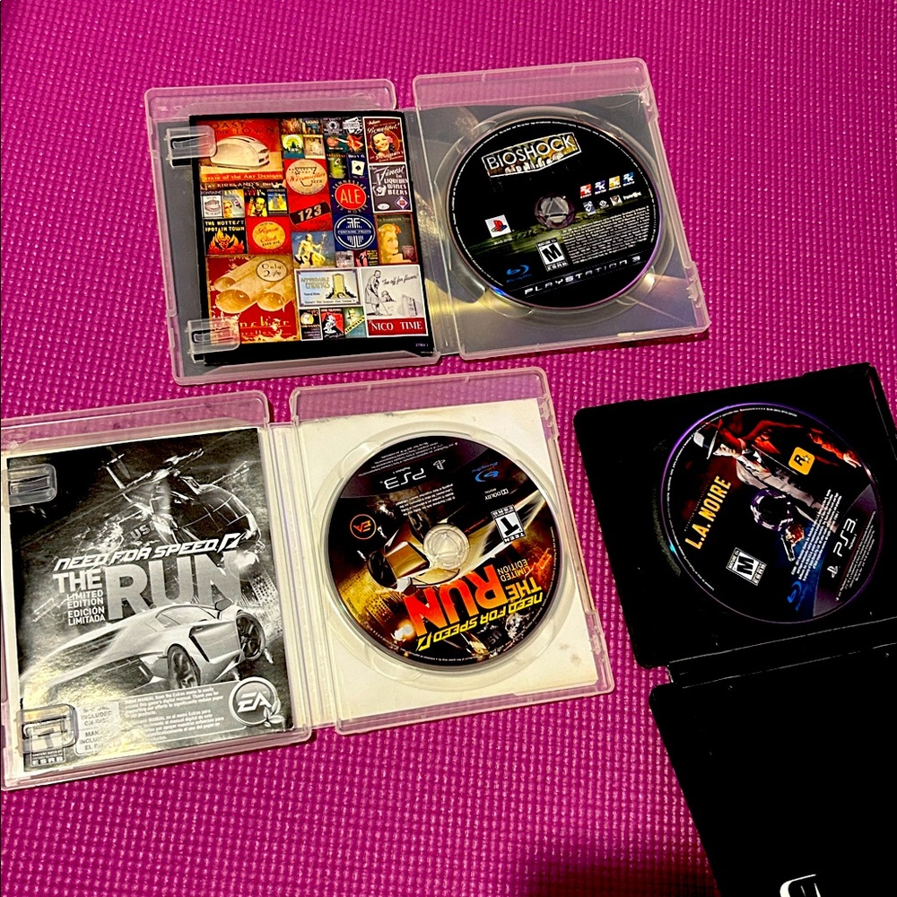 Sony PlayStation Game Trio - Black and Purple - Picture 2 of 14